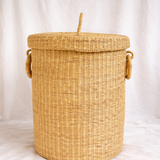 Handwoven Bolga laundry Basket