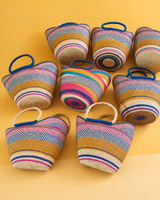 Multicolour tote basket