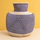 Handwoven bolga pot basket