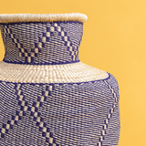 Handwoven bolga pot basket