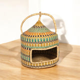 Kunle Handwoven Bolga Cat Basket