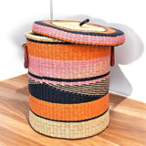 Handwoven Bolga laundry Basket - SAFI-LC11