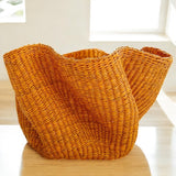 Orange Bolga Wave Basket