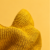 Bolga decor basket - yellow