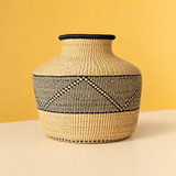 Handwoven bolga pot basket