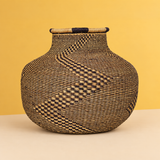 Handwoven bolga pot basket