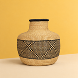Handwoven bolga pot basket