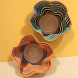 Wave bolga basket - multicolour