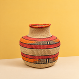 Handwoven bolga pot basket