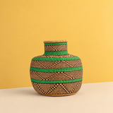 Handwoven bolga pot basket