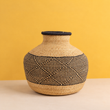 Handwoven bolga pot basket