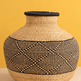 Handwoven bolga pot basket