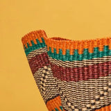 Wave bolga basket - multicolour