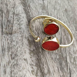Dina rouge bangle and ring