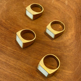 Hammered Brass Ring