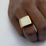 Hammered Brass Ring