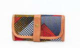 Ankara and Leather wallet