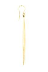 Nina brass & cow earring