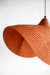 Handwoven lamp shade