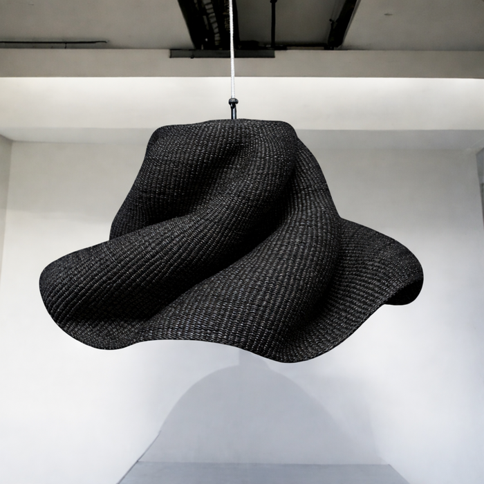 Black Handwoven lampshade