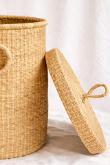Handwoven Bolga laundry Basket