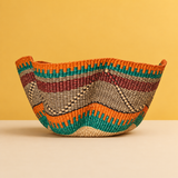 Wave bolga basket - multicolour