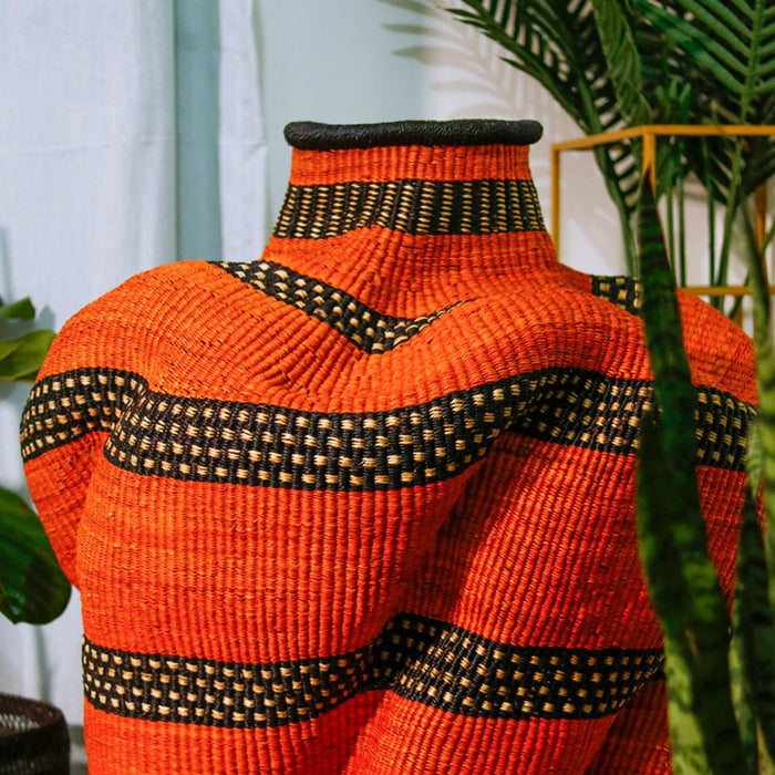 Tall Bolga Wave Basket