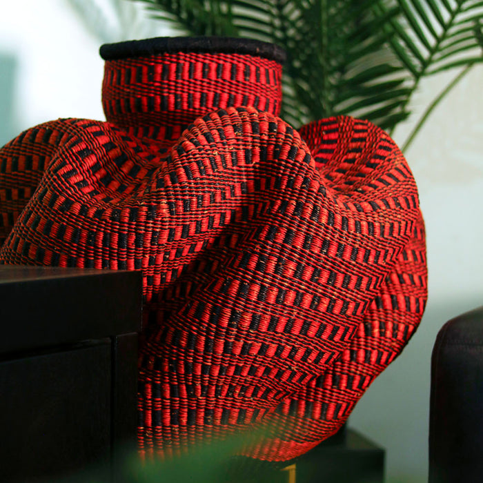 Tall Bolga Wave Basket