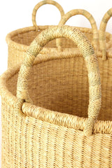 Handwoven Bolga laundry Basket
