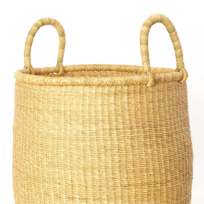 Handwoven Bolga laundry Basket