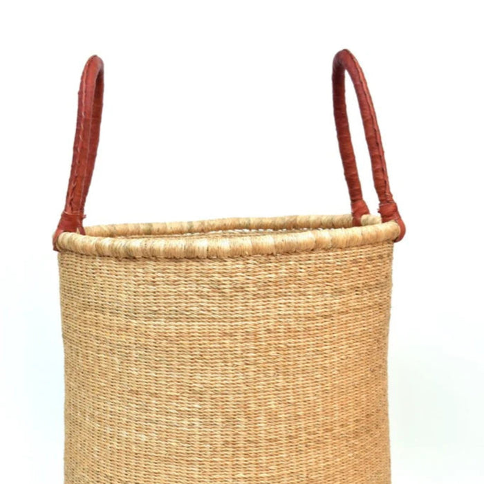 Handwoven Bolga laundry Basket