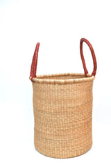 Handwoven Bolga laundry Basket