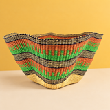 Wave bolga basket - multicolour