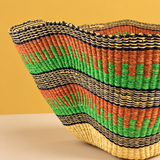 Wave bolga basket - multicolour