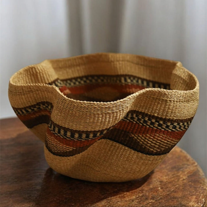 Bolga Wave Basket