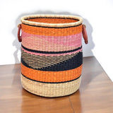 Handwoven Bolga laundry Basket - SAFI-LC11
