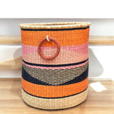 Handwoven Bolga laundry Basket - SAFI-LC11
