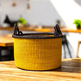 Green Woven Hamper Basket