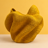 Bolga decor basket - yellow