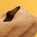 Handwoven sculptural basket