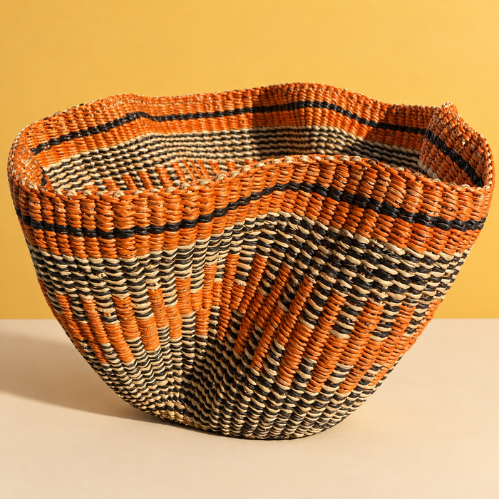 Wave bolga basket - multicolour
