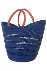 Blue tote basket