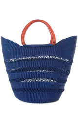Blue tote basket